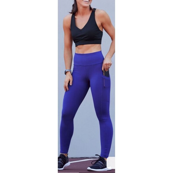 Fabletics Mila Powerhold High Waisted Active Leggings Sz Small Womens w/ Pockets - Picture 1 of 10